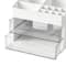 White Storage Organizer with Clear Drawers by Simply Tidy&#xAE;